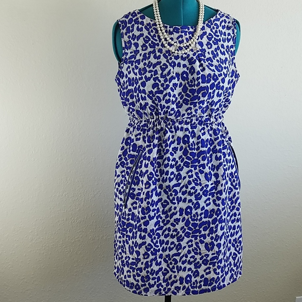 Wex Purple Animal Print Pocket Dress